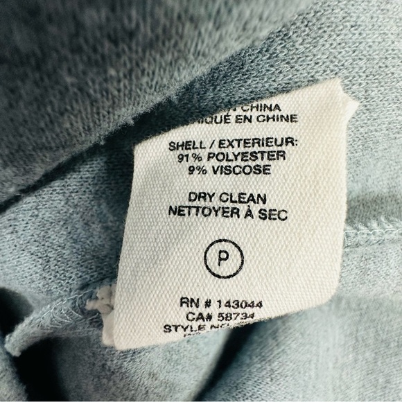 Avec Les Filles Women’s Small Blue Gray Boyfriend Button Down Shacket Jacket - Picture 10 of 11